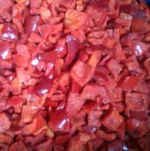 frozen red pepper diced