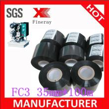FC3 35mm*100m black Hot date stamping foil/ribbon for food and medical factory