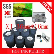 Fineray XJ and XF 36mm*16mm black Solid dry ink roll/ Solid dry ink  roller  for date coding