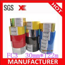 FC3 30mm*122m black Hot stamping coding foil / hot stamp ink ribbon