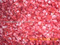 IQF strawberry diced