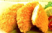 Fillets of cod with bread powder