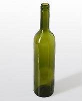 750mL Dark Green Glass Wine Bottle with Silk Printing Surface Process