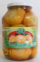 Yellow peppers stuffed with cabbage