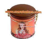  tin  can, tin  box for coffee powder