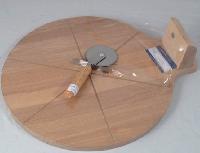 Pizza set, cutter and board