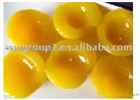 Canned yellow peach