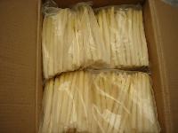 Frozen white asparagus spears