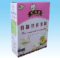 Rice cereal with bone powder