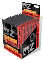 BEEF JERKY TERIYAKI FLAVOR- 1OZ 12 BAGS DISPLAY