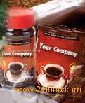 Spray-dried instant coffee