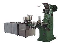 Minitype easy-open cans puller, washer, filler & capper group &#12288；