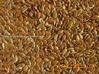 Dark brown flaxseeds