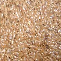 Light brown flaxseeds