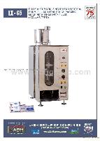 FULLY AUTOMATIC, SINGLE HEAD VERTICAL FORM, FILL AND SEAL POUCH PACKING MACHINE WITH GRAVITY FILLER