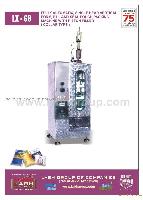FULLY AUTOMATIC, SINGLE HEAD VERTICAL FORM, FILL AND SEAL POUCH PACKING MACHINE WITH PISTON FILLER