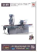 AUTOMATIC LINEAR BOTTLE FILLING AND ROPP CAP SEALING LINE WITH PISTON FILLER (MONO BLOCK)