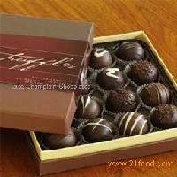 Milk and Dark  Chocolate   Truffles  16 pc