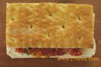 Cherry Tomato and Mozzarella Filled Focaccia