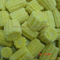 Frozen baby corn cut