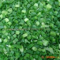 Frozen green onion diced