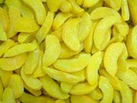 Quick frozen yellow peach slice