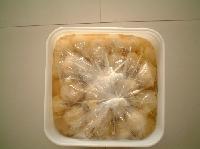 Pickled garlic with sugar and  vinegar 
