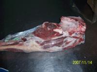 Frozen lamb leg