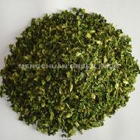 Dehydrated green bell pepper
