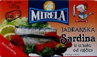 Sardines in tomato sauce, MIRELA 125 g