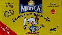 Sardines in vegetable oil, MIRELA 125 g