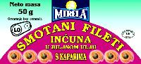 Rolled fillets of anchovies in vegetable oil with capers, MIRELA 50g