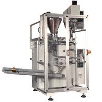 Multi-purpose machine with TWIN-DOSING-SYSTEM for all product types in four-side-seals single-dose