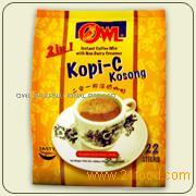 Owl 2 in 1 Kopi-C Kosong (Instant Coffee with Non Dairy Creamer)