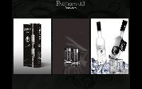 PADEREWSKI VODKA (on pack + 2 glasses)
