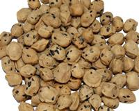 black sesame flavoured coated peanuts