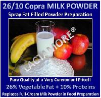 Milk Powder with 26% of Copra Veg. Fat & 10% of Proteins!