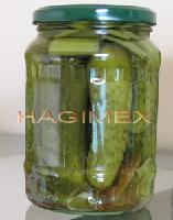 Picked baby cucumber 6-9 in glass jar 720ml