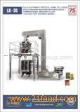 Automatic vertical form fill and seal pouch packing machine with multi-head  combination al  weigher 