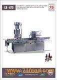 Automatic liner  bottle  filling line and ROPP  cap   seal ing line with piston filler (Model LX-473)