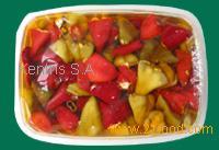 MIX  PEPPER   BELL  STUFED WITH CHEESE