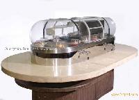 Freezing rotary sushi conveyor