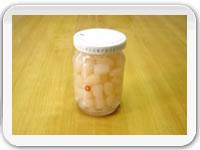glass pickled leeks