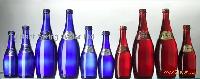 natural  mineral   water  ( BLUE  GLASS)
