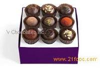 Dark Chocolate  Truffle  Collection 9pC