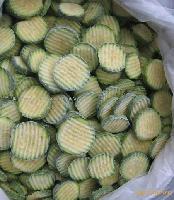 Frozen crinkle zucchini, frozen vegetable