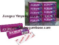 E102 Grape flavor chewing gum