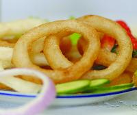 Frozen beer flavor natural onion rings