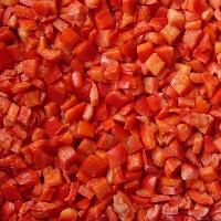IQF Red Capsicum cubes