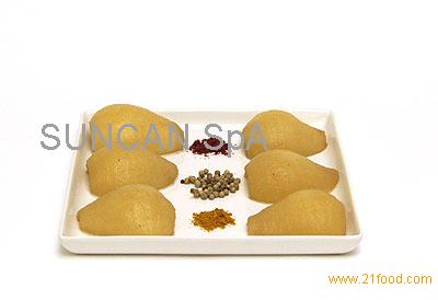 Williams pears halves with spices
